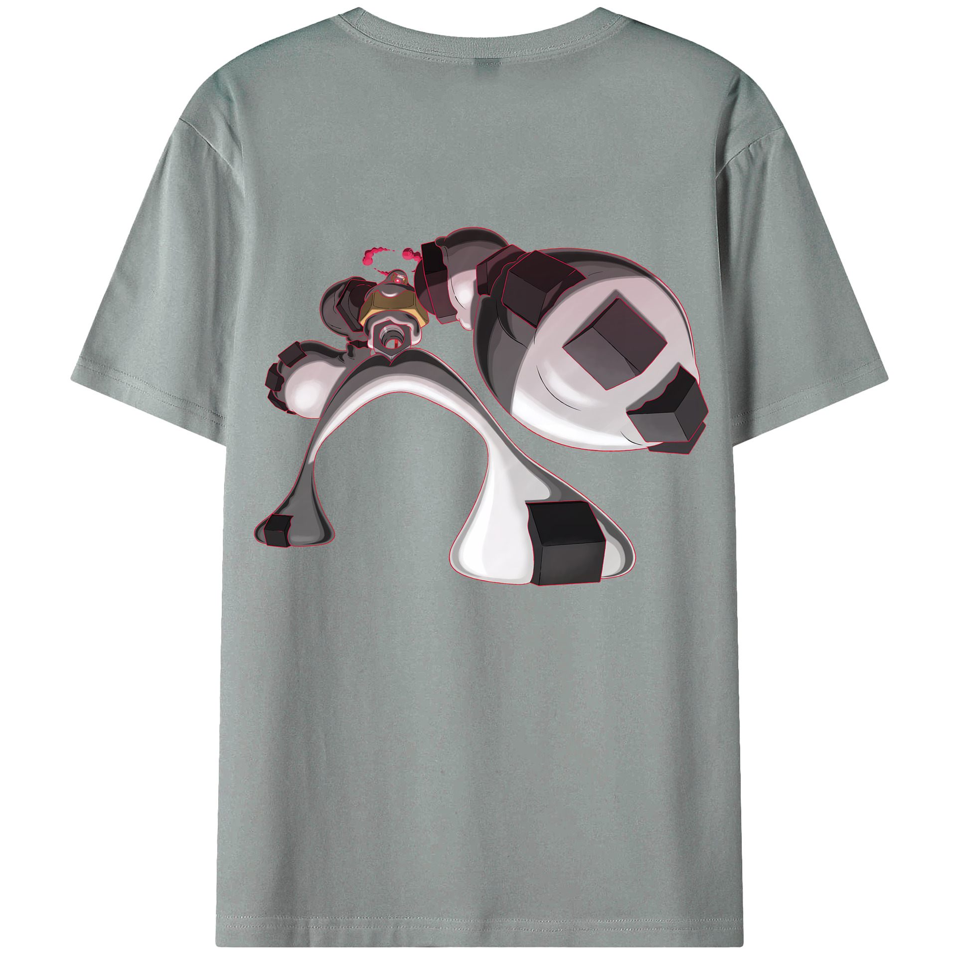 （画像用） ポケットモンスター Pokémon 綿100％ メンズ半袖Tシャツ（バックプリント） 通気性